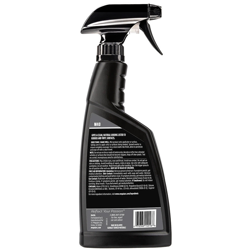 Meguiar's, Meguiar's M40 Mirror Glaze Vinyl & Rubber Cleaner & Conditioner - 16oz