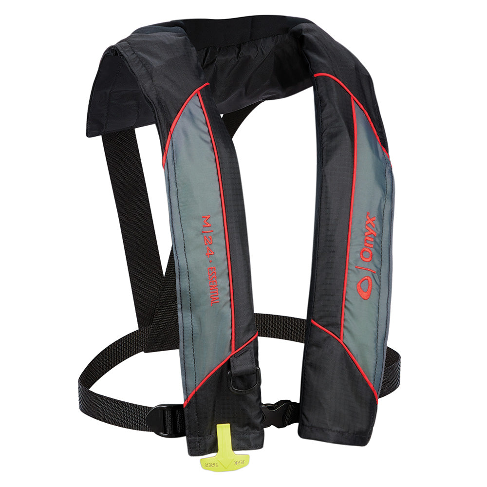 Onyx Outdoor, Onyx M-24 Essential Manual Inflatable Life Jacket - Red - Adult Universal