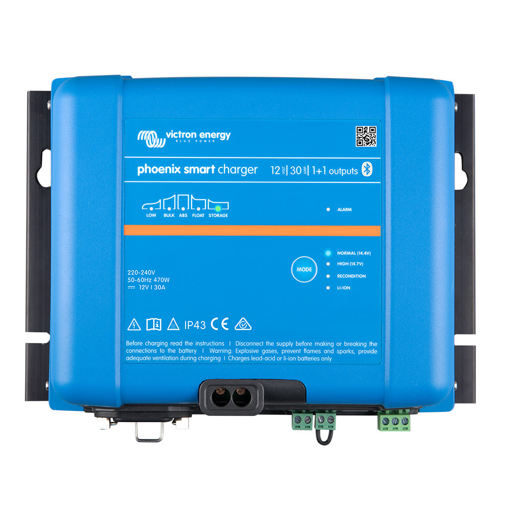 Victron Energy, Victron Phoenix Smart IP43 Charger 12/30 (1+1) 120-240VAC Requires 5-15P Mains Cord