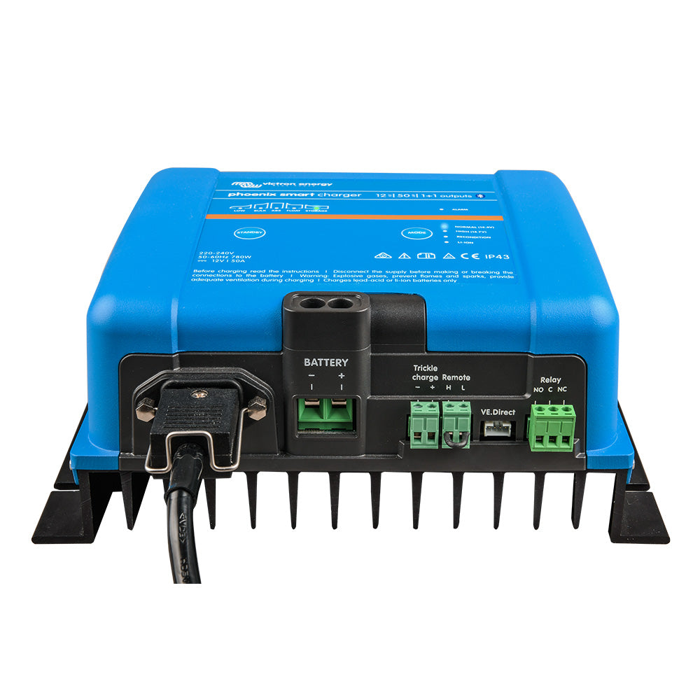 Victron Energy, Victron Phoenix Smart IP43 Charger 12/50 (1+1) 120-240VAC Requires 5-15P Mains Cord