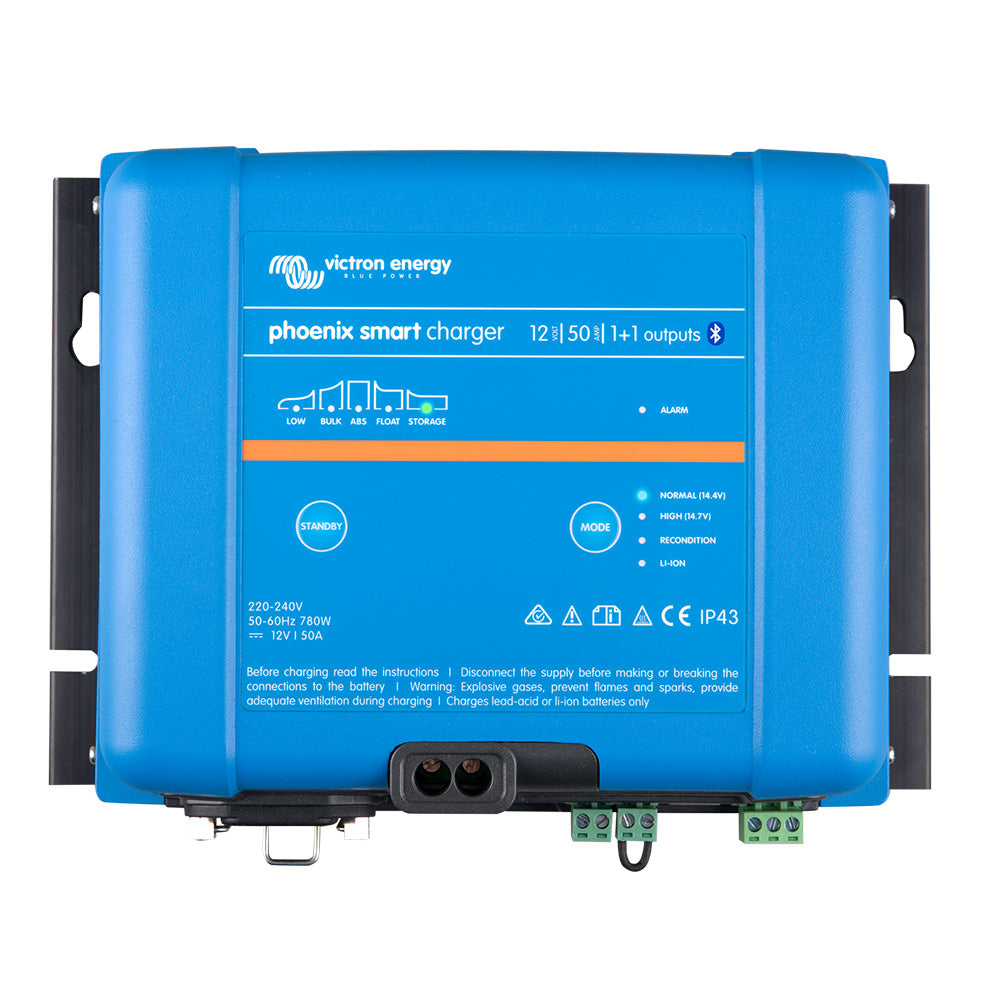 Victron Energy, Victron Phoenix Smart IP43 Charger 12/50 (1+1) 120-240VAC Requires 5-15P Mains Cord