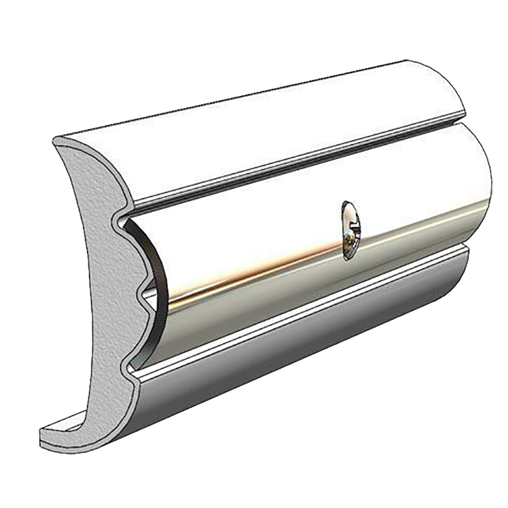 TACO Marine, TACO Rigid Vinyl Flex-Core Rub Rail 1.58" x .635" - Frosty White 60'