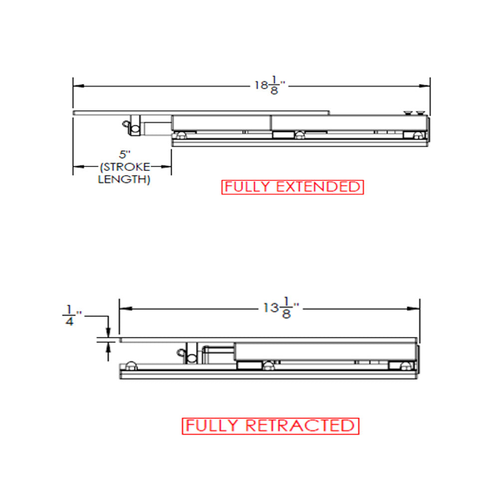 TACO Marine, TACO 13-1/8" x 24" Electric Seat Slide