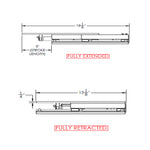 TACO Marine, TACO 13-1/8" x 24" Electric Seat Slide