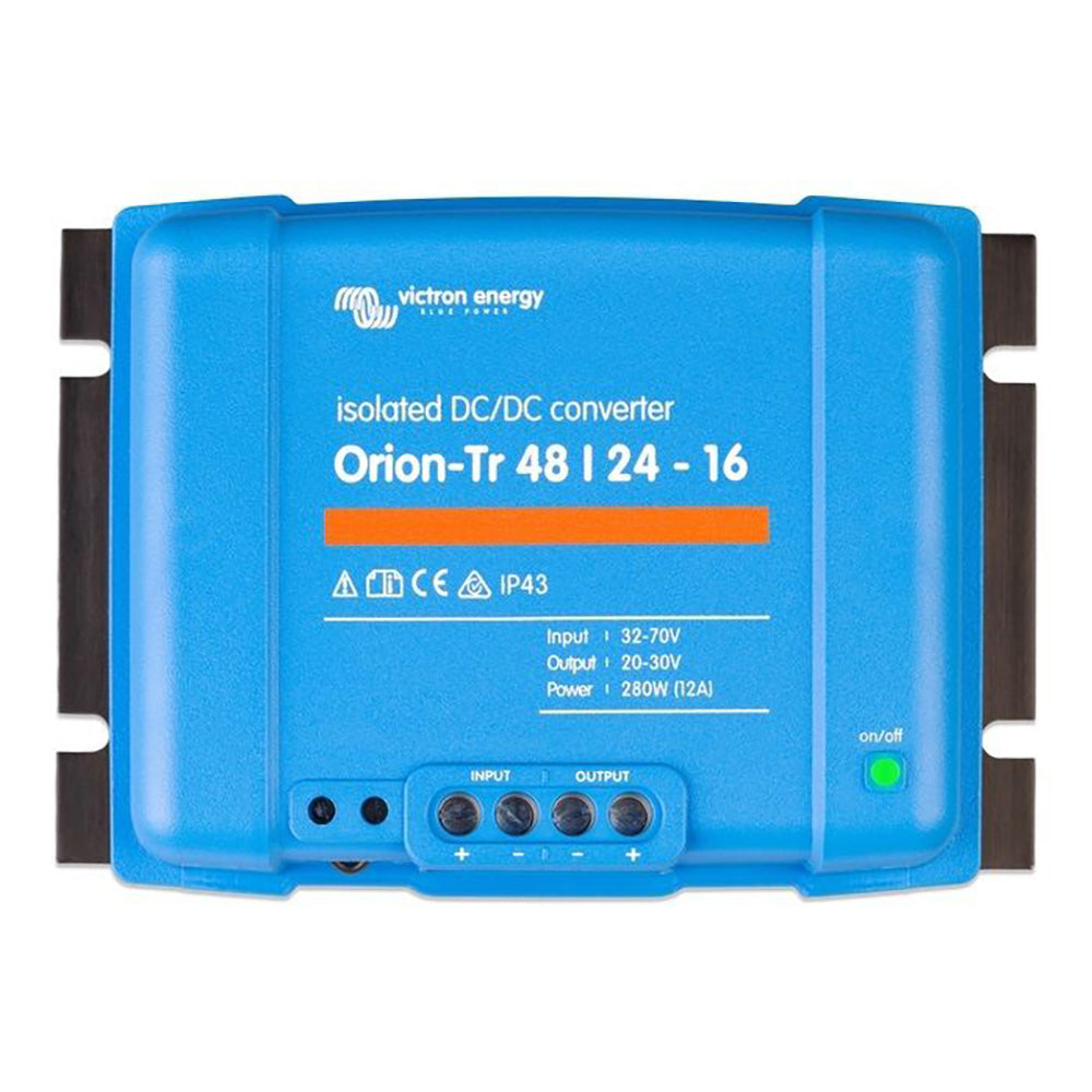 Victron Energy, Victron Orion-TR DC-DC Converter - 48 VDC to 24 VDC - 16AMP Isolated