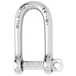 Wichard Marine, Wichard Self-Locking Long D Shackle - 10mm Diameter - 13/32"