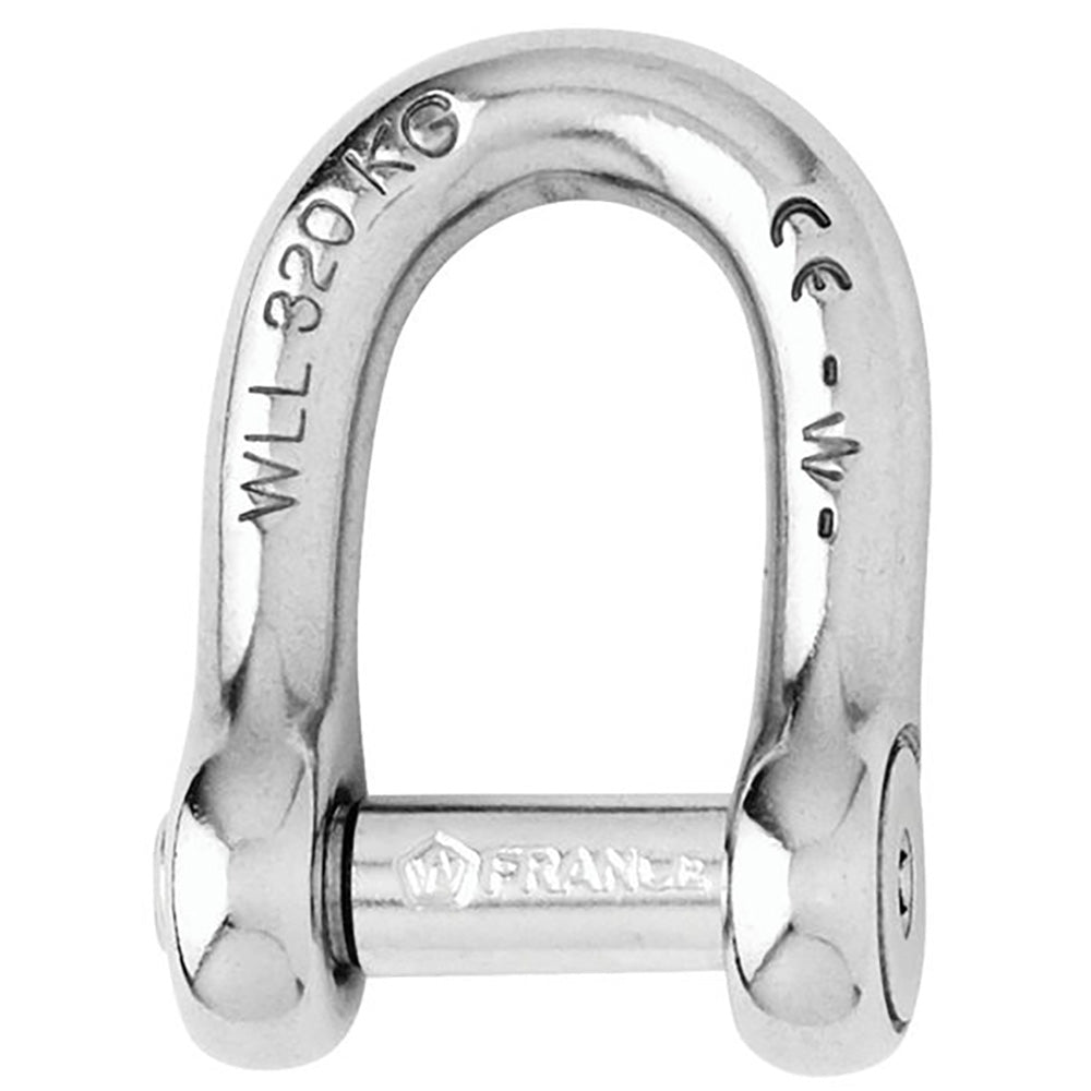 Wichard Marine, Wichard Self-Locking Allen Head Pin D Shackle - 6mm Diameter - 1/4"