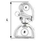 Wichard Marine, Wichard HR Snap Shackle Webbing Swivel - 100mm Length - 3-15/16"