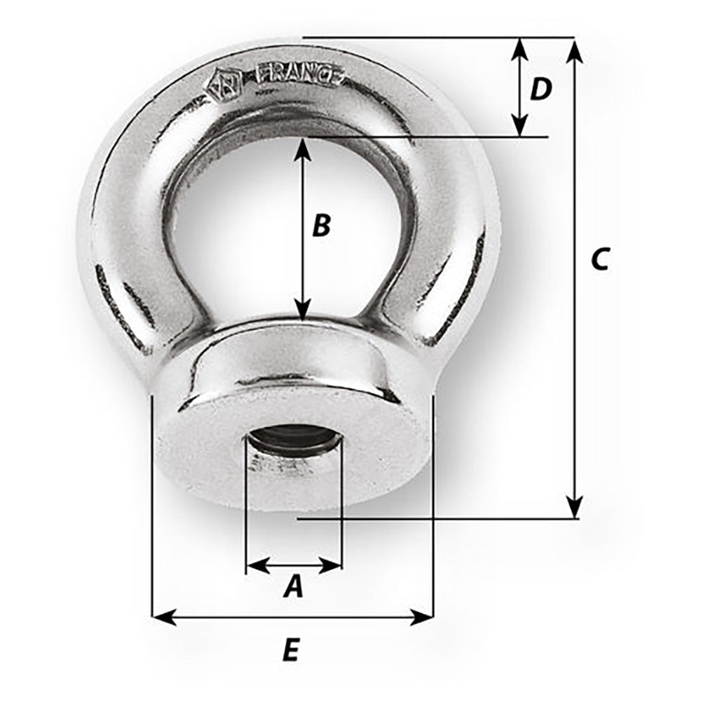 Wichard Marine, Wichard 8mm Eye Nut - 1/2" Diameter