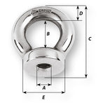 Wichard Marine, Wichard 12mm Eye Nut - Thread M14 x 200mm