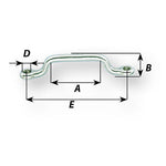 Wichard Marine, Wichard Webbing Eye Strap - 4mm Diameter - 5/32" - 56mm Spacing - 2-13/64"