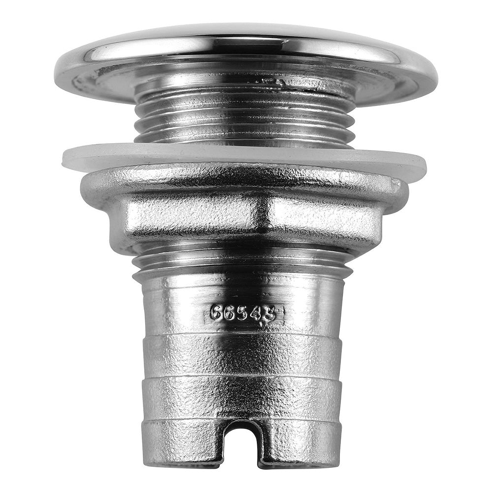 Attwood Marine, Attwood Stainless Steel Thru-Hull Short Straight Barbed - 1-1/8" Inner Diameter