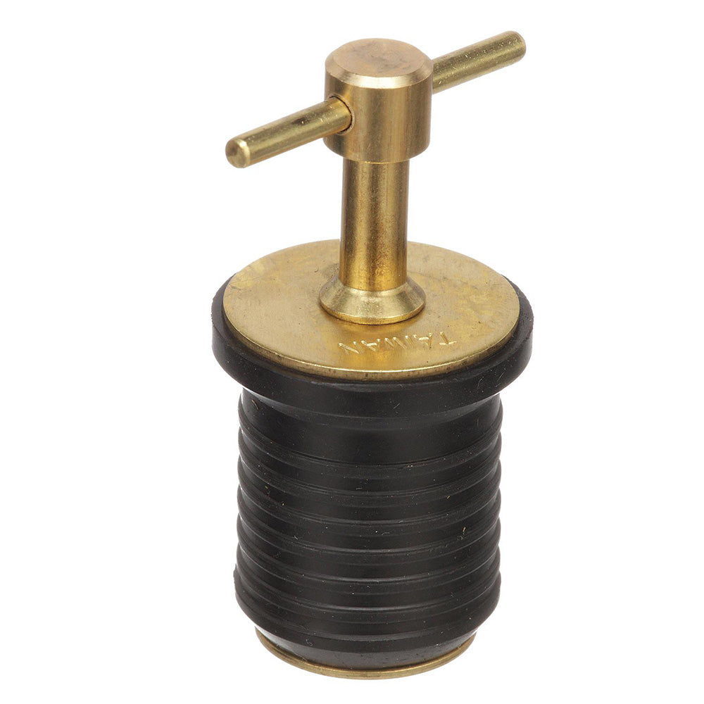 Attwood Marine, Attwood T-Handle Brass Drain Plug - 1" Diameter