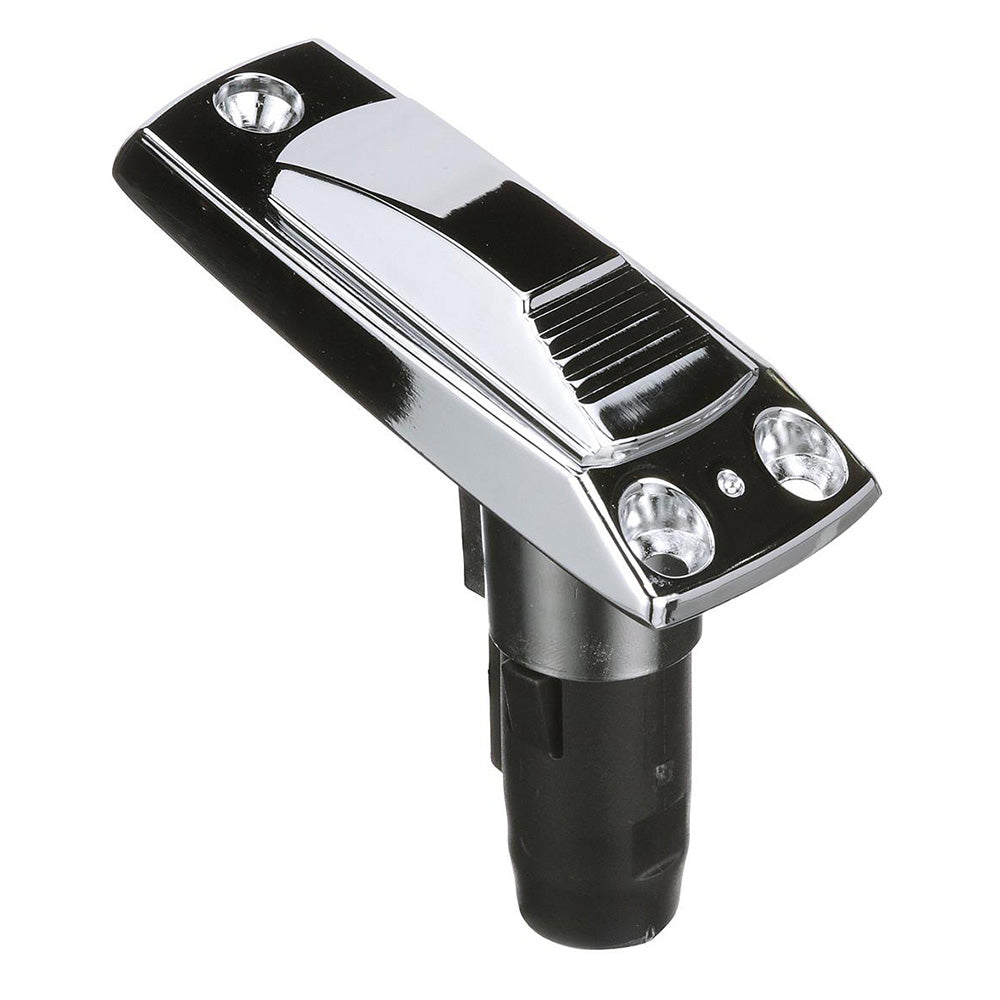 Attwood Marine, Attwood Rectangle 2-Pin Base f/Angled Pole - Zamak