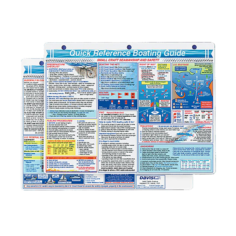 Davis Instruments, Davis Quick Reference Boating Guide Card