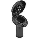 Attwood Marine, Attwood Deck Fill f/Carbon Canister System - Angled Body & Scalloped Black Plastic Cap