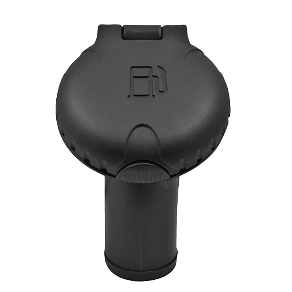 Attwood Marine, Attwood Deck Fill f/Carbon Canister System - Angled Body & Scalloped Black Plastic Cap