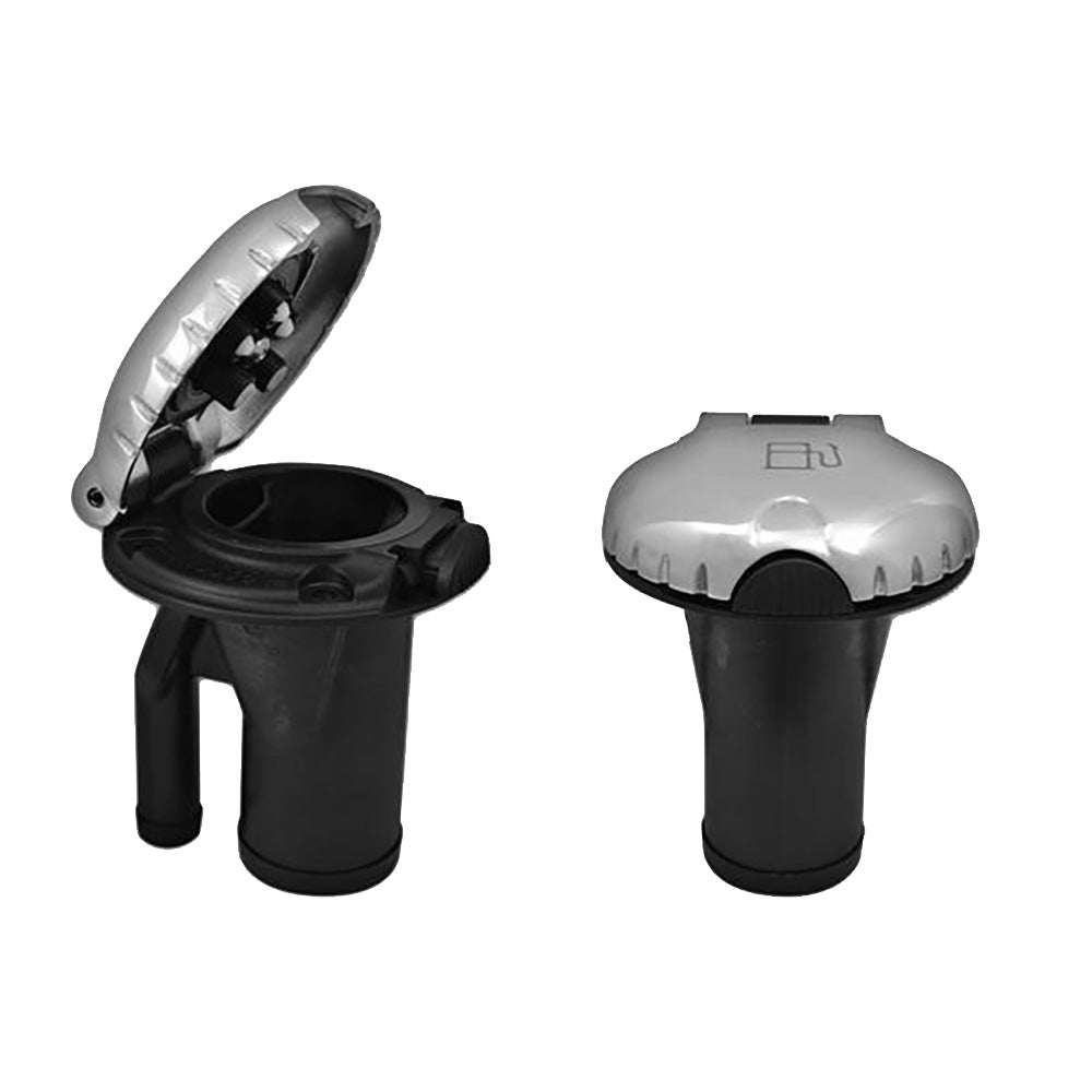 Attwood Marine, Attwood Deck Fill f/Pressure Relief Systems - Straight Body & Scalloped Stainless Steel Cap