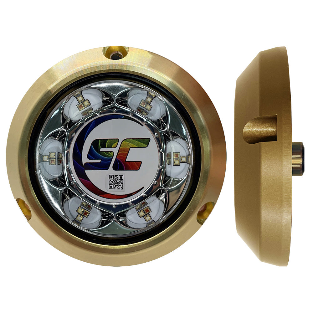 Shadow-Caster LED Lighting, Shadow-Caster SC3 Series CC (Full Color Change) Bronze Surface Mount Underwater Light