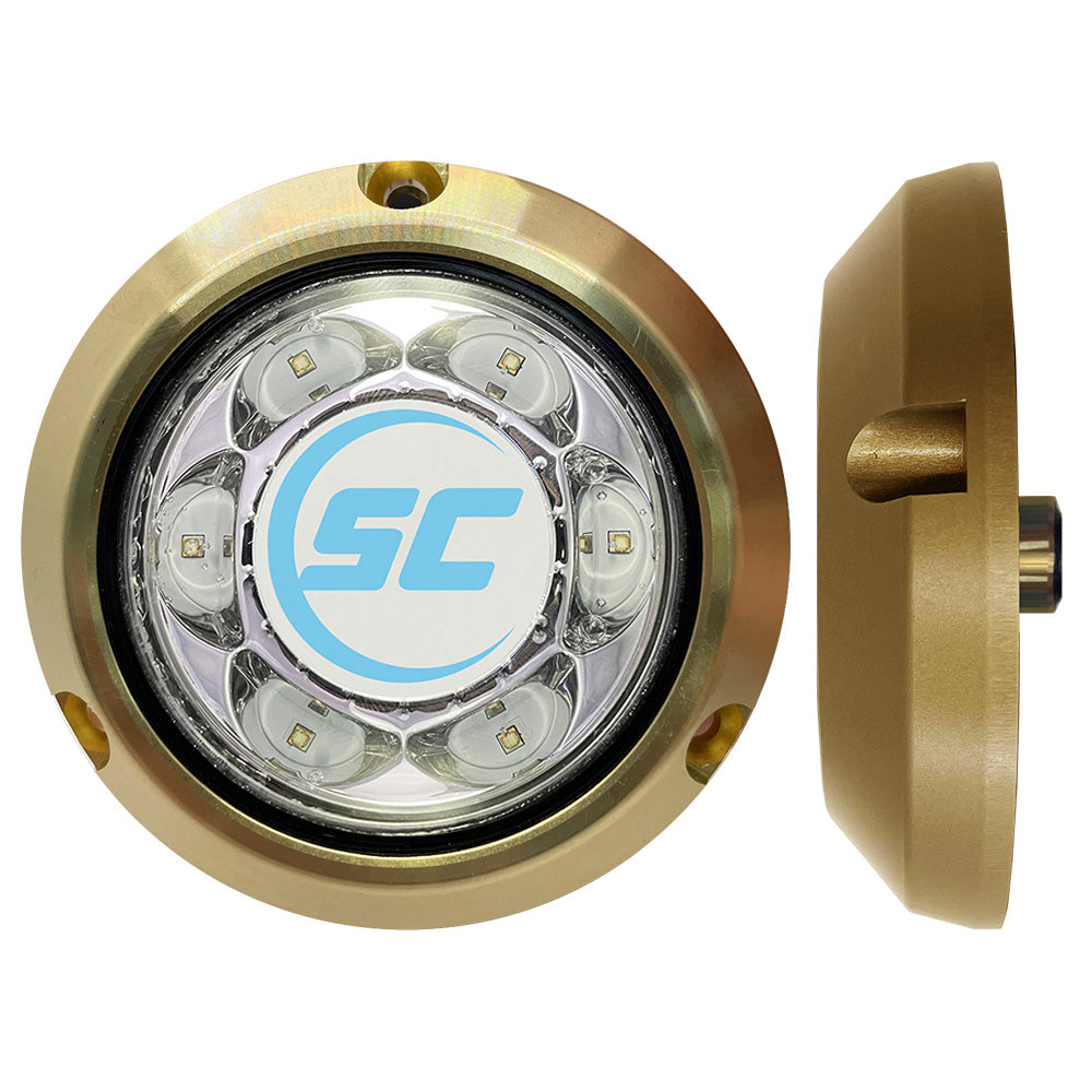 Shadow-Caster LED Lighting, Shadow-Caster SC3 Series Great White Bronze Surface Mount Underwater Light