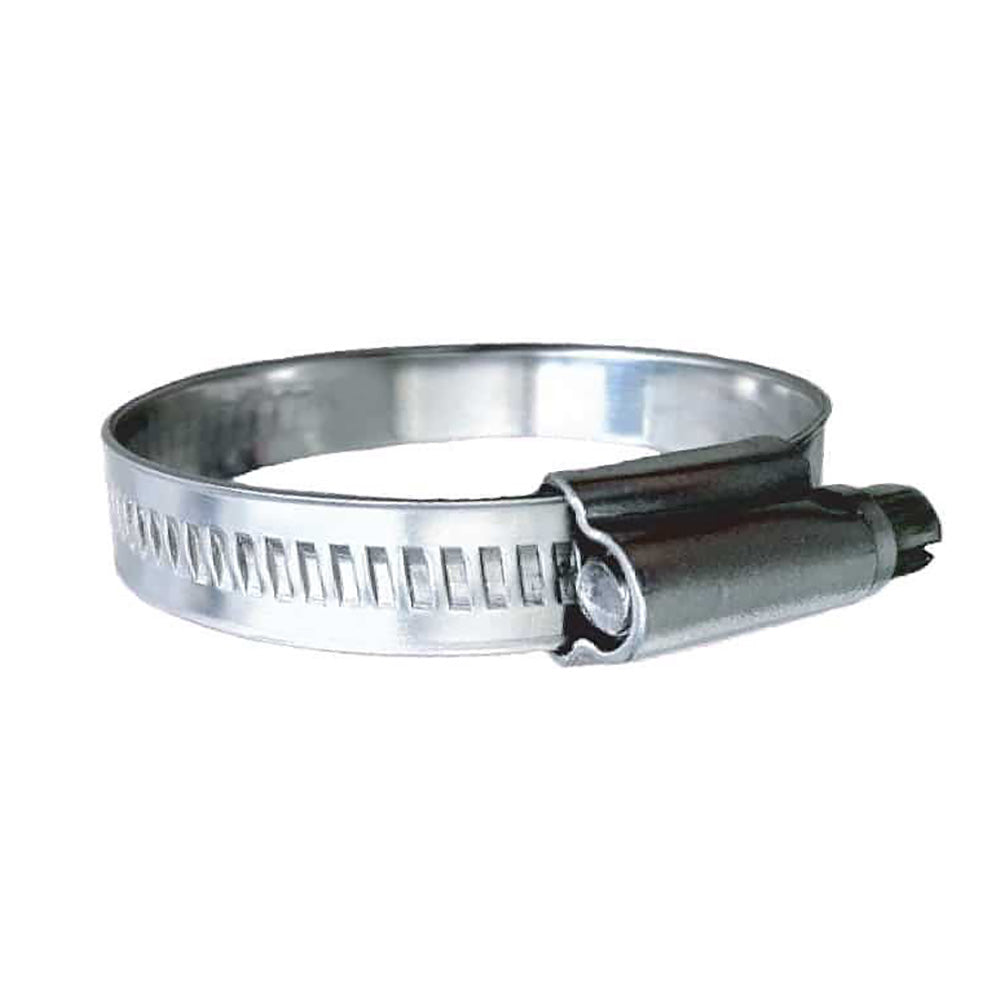 Trident Marine 316 SS Non-Perforated Worm Gear Hose Clamp - 15/32" Band - (7/8" – 1-1/4") Clamping Range - 10-Pack - SA