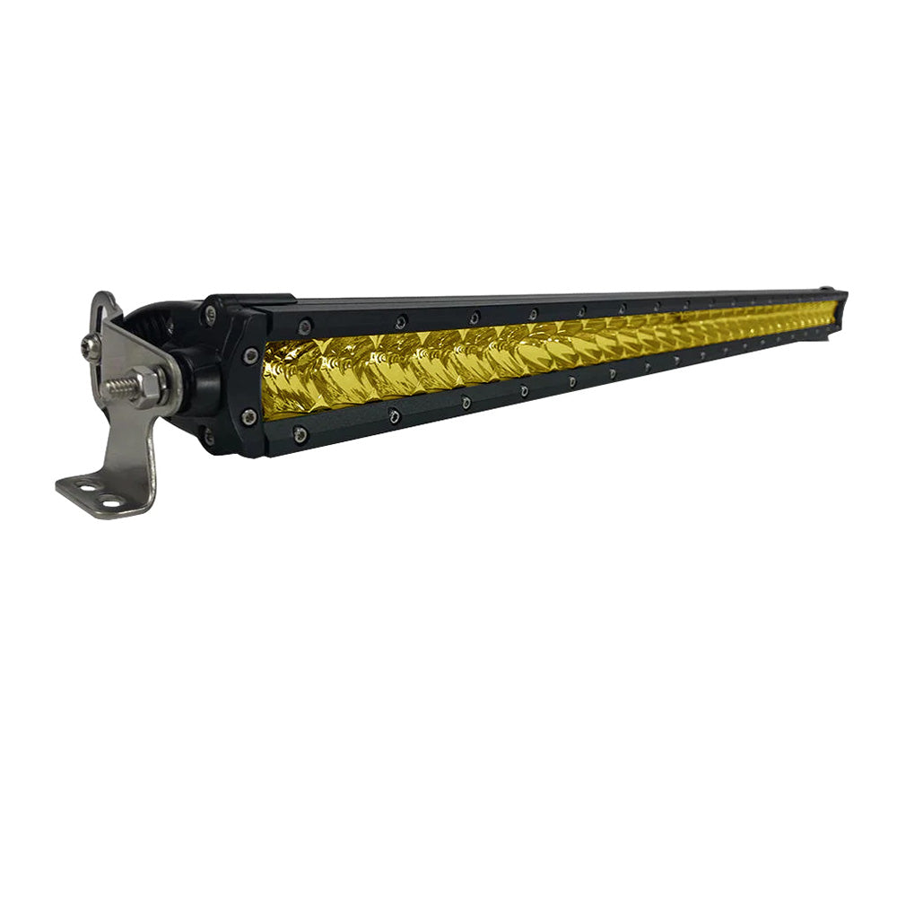 Black Oak LED, Black Oak 30" Yellow Lens Single Row LED Light Bar - Combo Optics - Black Housing - Pro Series 3.0