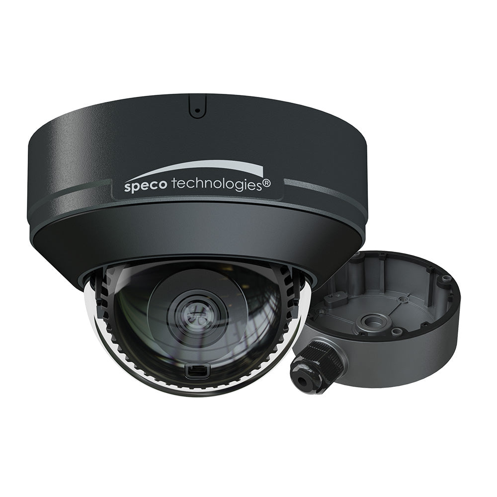 Speco Tech, Speco 4MP Intensifier AI IP Camera w/Junction Box - 2.8mm Fixed Lens