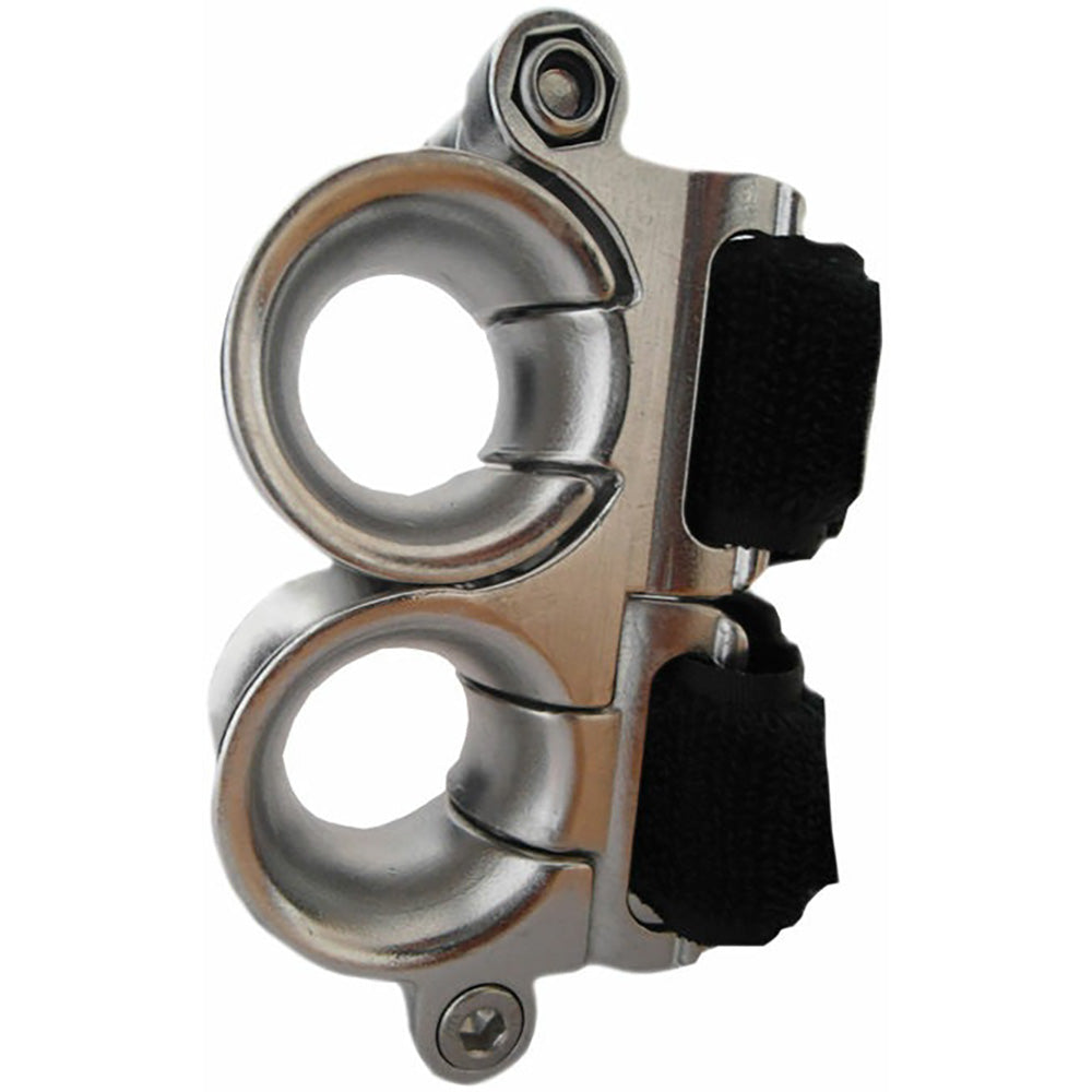 Wichard Marine, Wichard Double Fairlead - 25mm Diameter Stanchion w/Webbing - Velcro Stipe
