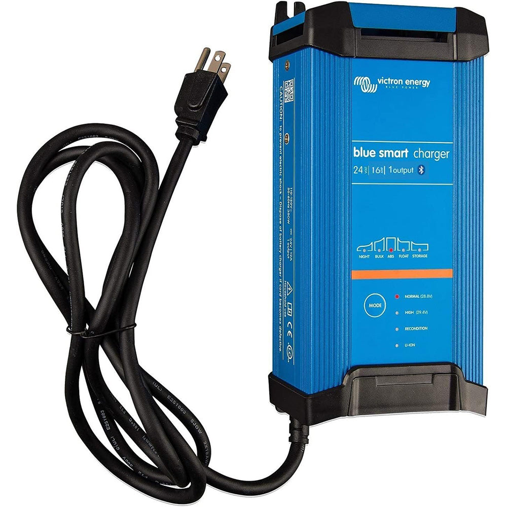 Victron Energy, Victron Blue Smart IP22 24VDC 16A 1 Bank 120V Charger - Dry Mount