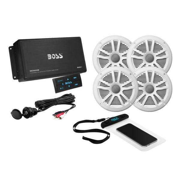 Boss Audio ASK904B.64 4-Channel Bluetooth Amplifier w/4 Speakers