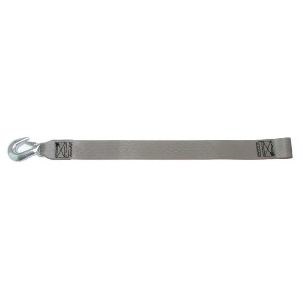 Boat Buckle, Winch Strap W/Loop-2" X 20'