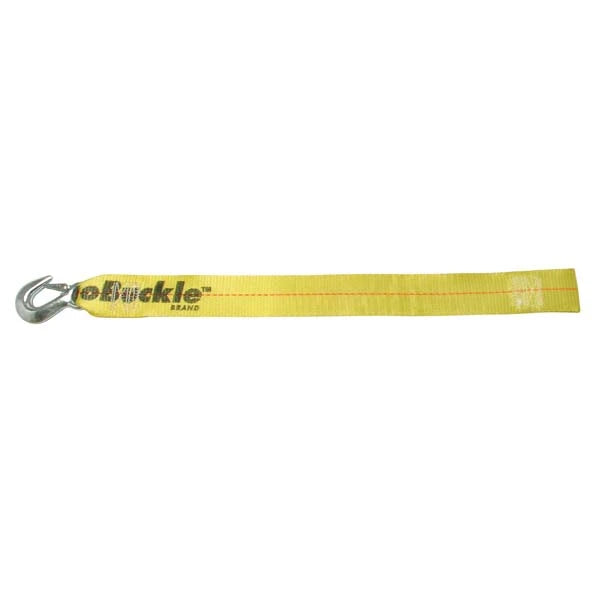 Boat Buckle, Hd Winch Strap W/Loop-2" X 25'