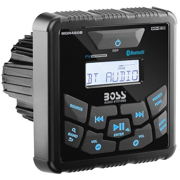 Boss Audio, In-Dash Marine Gauge Digital Media Bluetooth Audio Streaming AM/FM Receiver