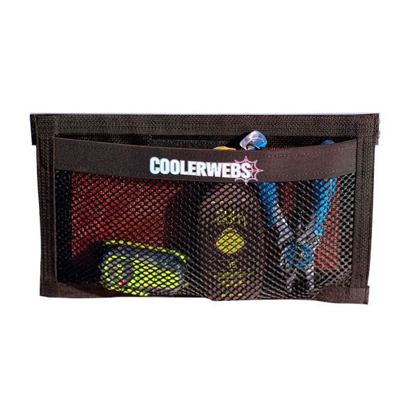 TackleWebs, Coolerwebs 15"W x 9"H Black Hook/Loop Adhesive Pouch