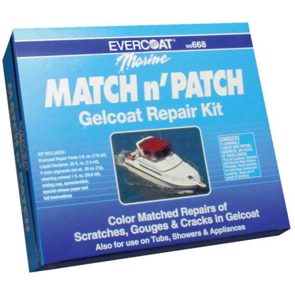 Fiberglass Evercoat, Gel Coat Match & Patch Kit