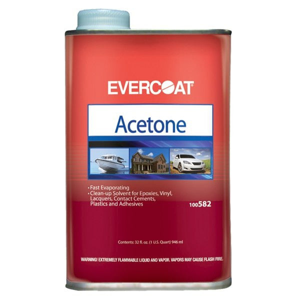 Fiberglass Evercoat, Acetone Qt.