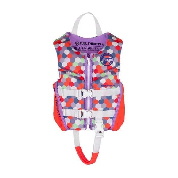 Full Throttle, Child Rapid-Dry Flex-Back Pink