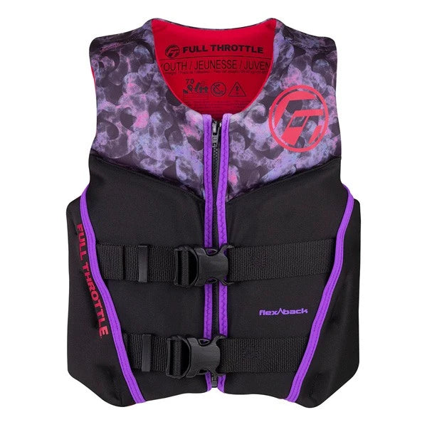 Full Throttle, Youth Rapid-Dry Flex-Back Pink