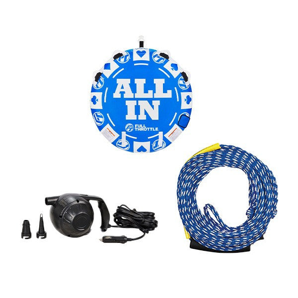 Full Throttle, All In Tube/Rope/Pump Combo Blue 2 Rider