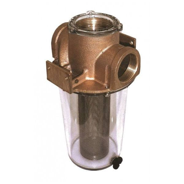 Groco Intake Strainer with Stainless Steel Basket, 1"