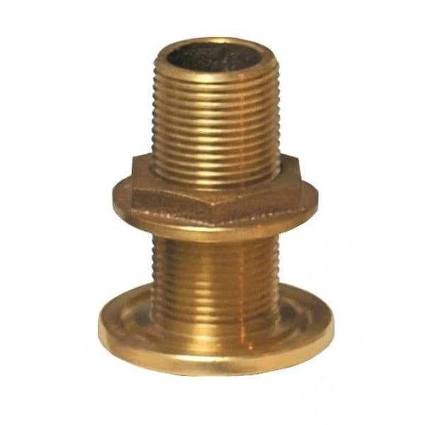 Groco Bronze Thru Hull With Nut, TH-750-W