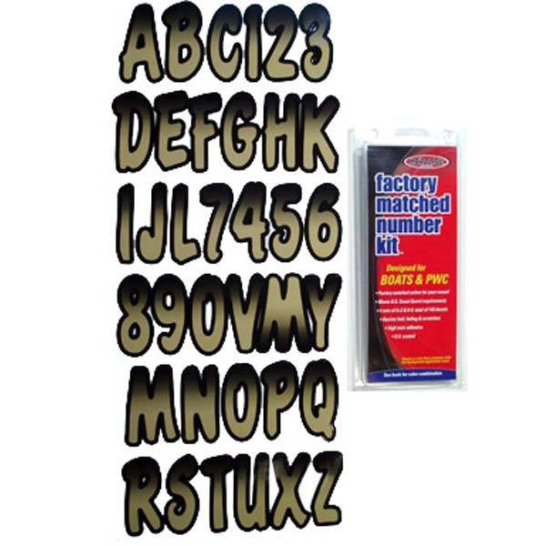 Hardline Products, Letter Kit Beige/Black