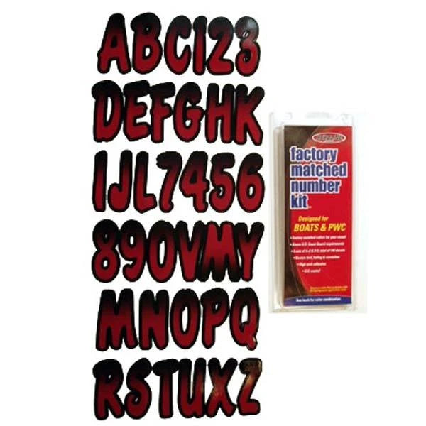 Hardline Products, Letter Kit Burg/Black