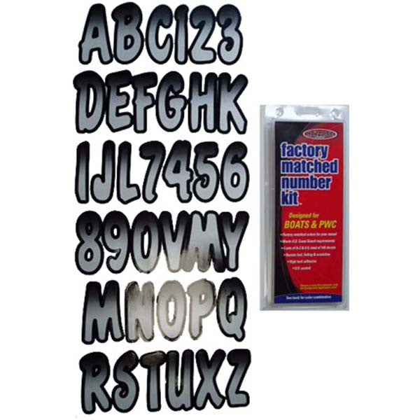 Hardline Products, Letter Kit Silver/Black