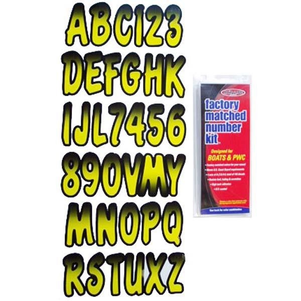 Hardline Products, Letter Kit Yellow/Black