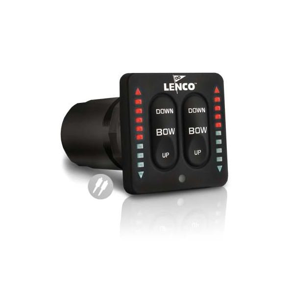 Lenco Trim Tabs, Led Dual Act Trim Sw W/Retr