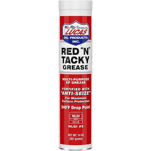 Lucas Oil, Lucas Red "N" Tacky Grease Tube 14oz