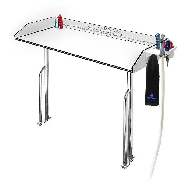 Magma Grills, Tournament Series Dock Cleaning Station, High Density Polyethylene, White/Black/White, 48" w/ Dock Mount