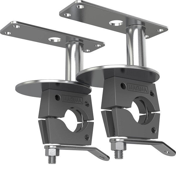 Magma Grills, Mount, Dual Horizontal Round Rail, 7/8" or 1", Crossover Single Burner