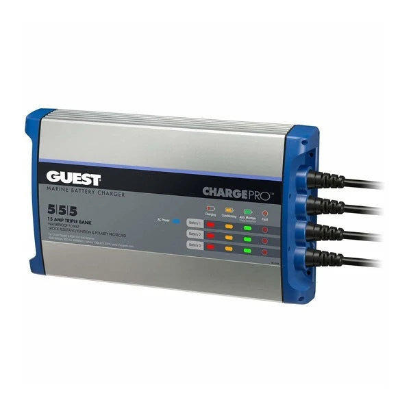 Marinco, Guest Charger 15 Amp-3 Bank